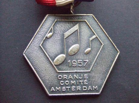 Amsterdam Oranjecomité  1957 muzieknoten